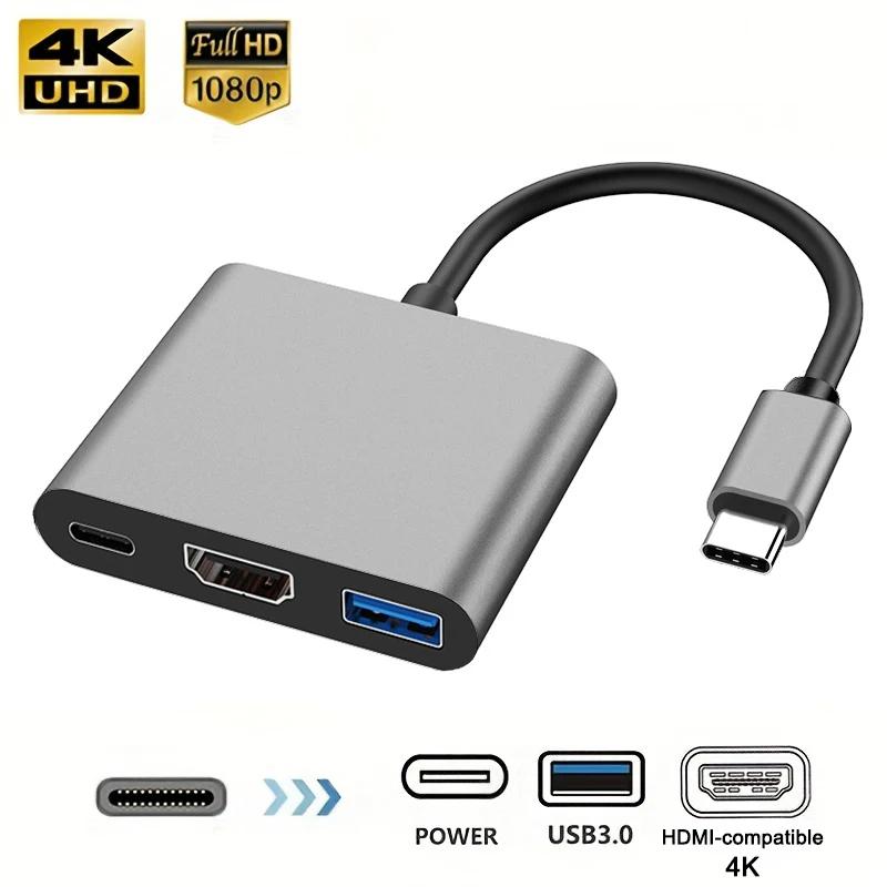 USB C 3.0  CŸ-HDMI ȣȯ USB 3.0 ŷ ̼,  4K  ø, ƺ  , Ｚ, 3  1